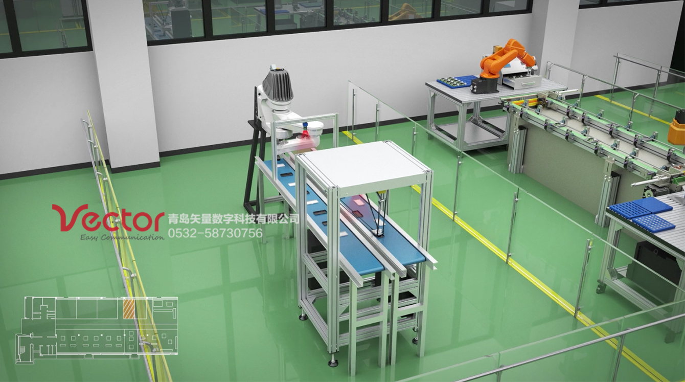 自動(dòng)分揀機(jī)器人動(dòng)畫，工業(yè)動(dòng)畫，工業(yè)生產(chǎn)動(dòng)畫