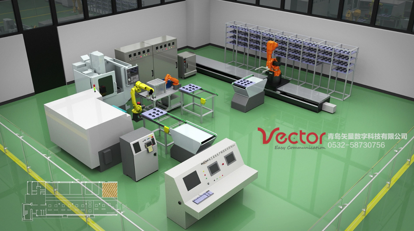 流水線動(dòng)畫，智能生產(chǎn)動(dòng)畫，工業(yè)三維動(dòng)畫，柔性制造動(dòng)畫